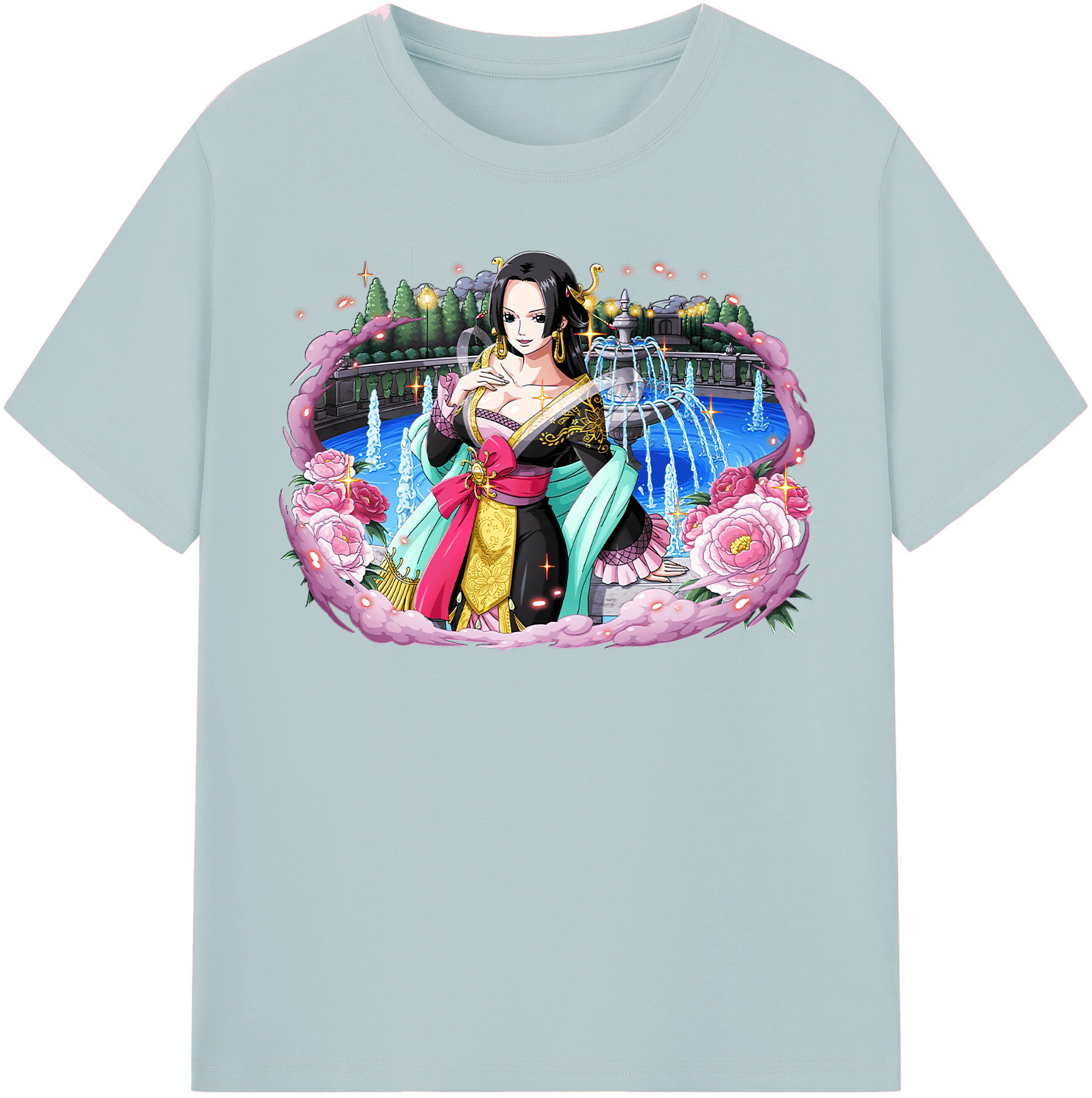 ワンピース ボア・ハンコック ONE PIECE Boa·Hancock 綿100％半袖Tシャツ（フロントプリント）